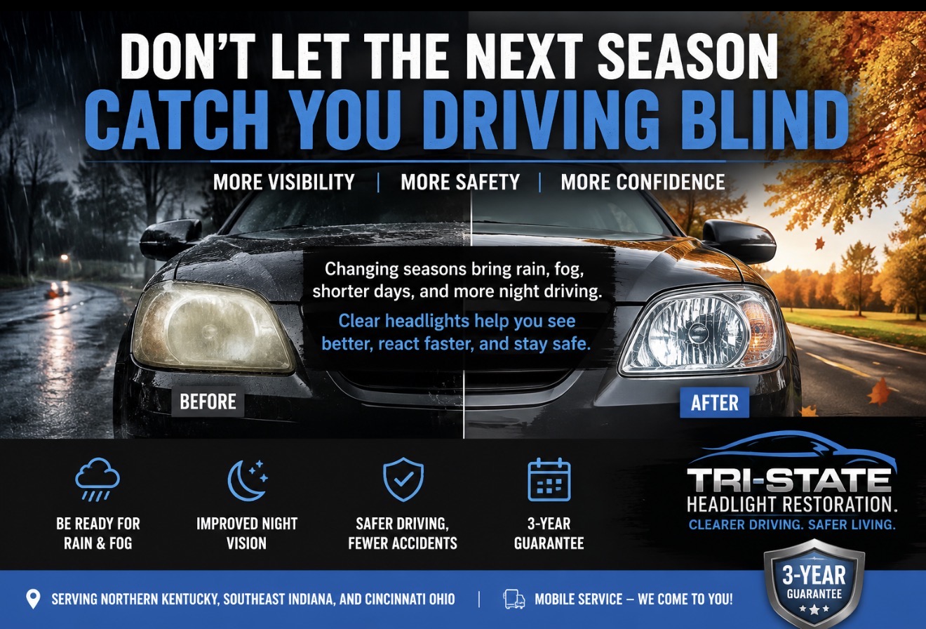Rain, Fog & Early Sunsets Are Coming—Are Your Headlights Ready?
